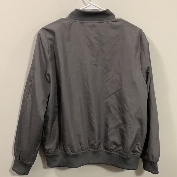 INSO collection bomber jacket in gray, nylon material Size *XL see measurements - Picture 5 of 8